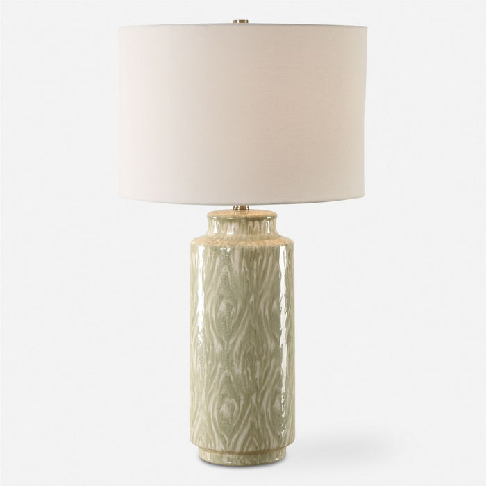 Uttermost - 30366-1 - One Light Table Lamp - Laurel - Organic Pattern In Soothing Cream And Sage