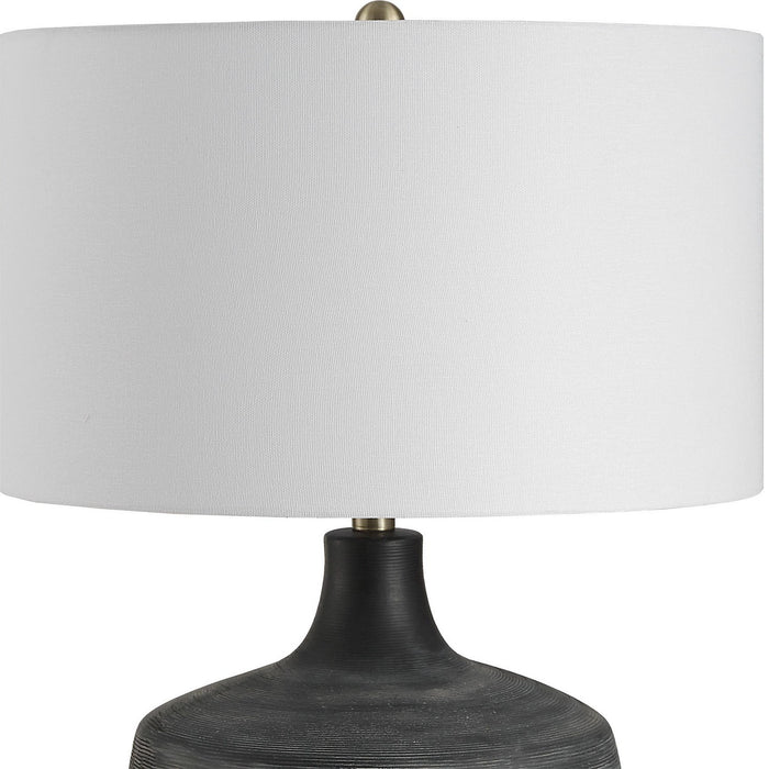 Uttermost - 30367-1 - One Light Table Lamp - Graphite - Antique Brass