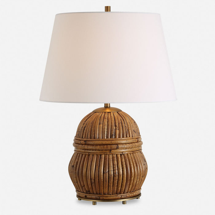 Uttermost - 30429 - One Light Table Lamp - Reed - Antique Brass