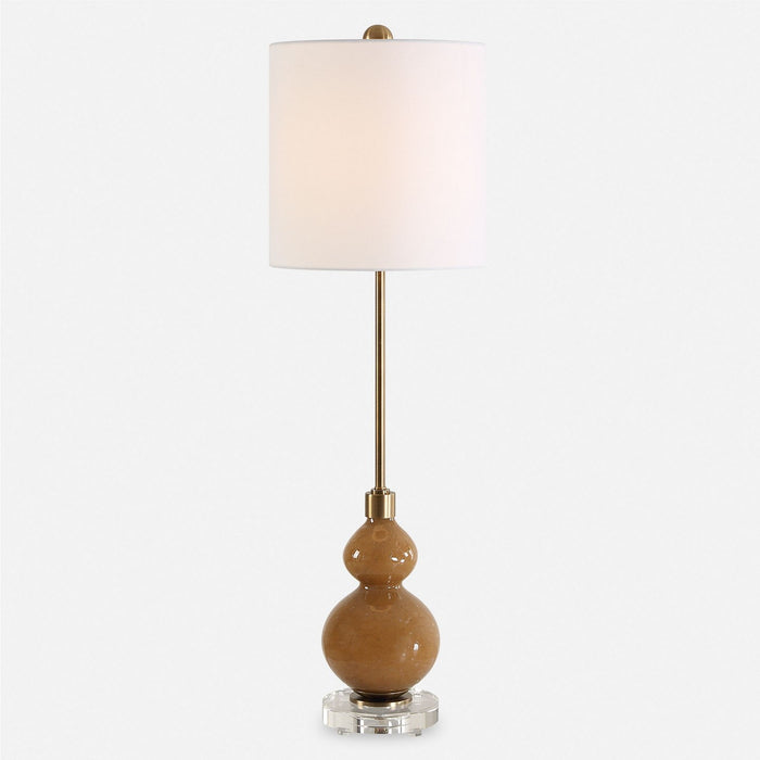 Uttermost - 30431-1 - One Light Buffet Lamp - Sienna - Brushed Antique Brass