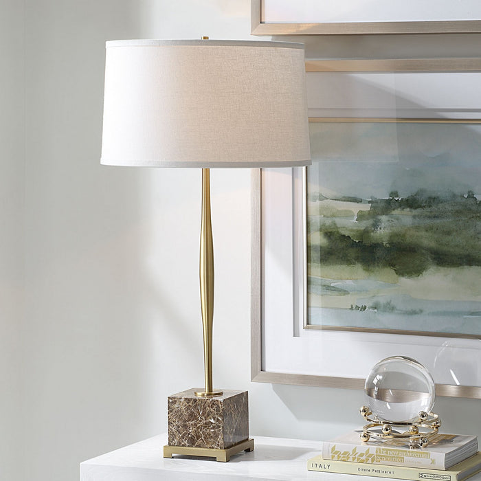 Uttermost - 30433 - One Light Table Lamp - Booker - Antique Brass