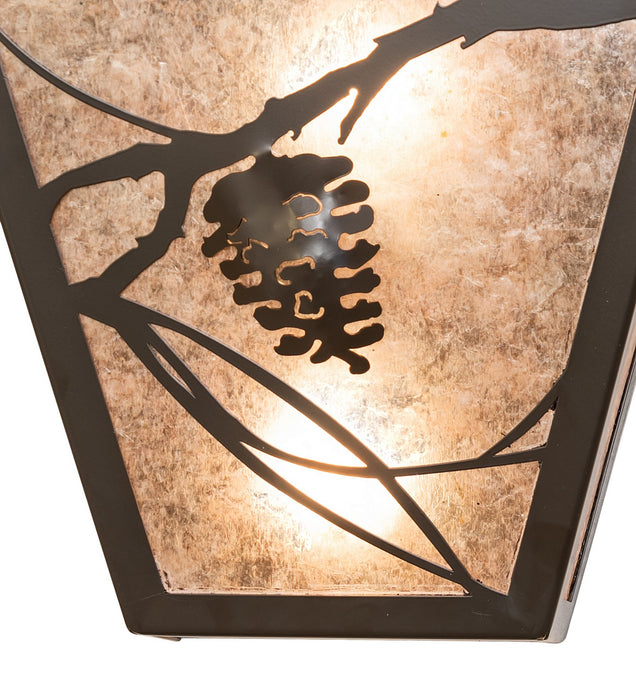 Meyda Tiffany - 122424 - Two Light Wall Sconce - Whispering Pines - Timeless Bronze