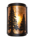 Meyda Tiffany - 270072 - LED Wall Sconce - Tall Pines - Textured Black