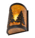 Meyda Tiffany - 270072 - LED Wall Sconce - Tall Pines - Textured Black