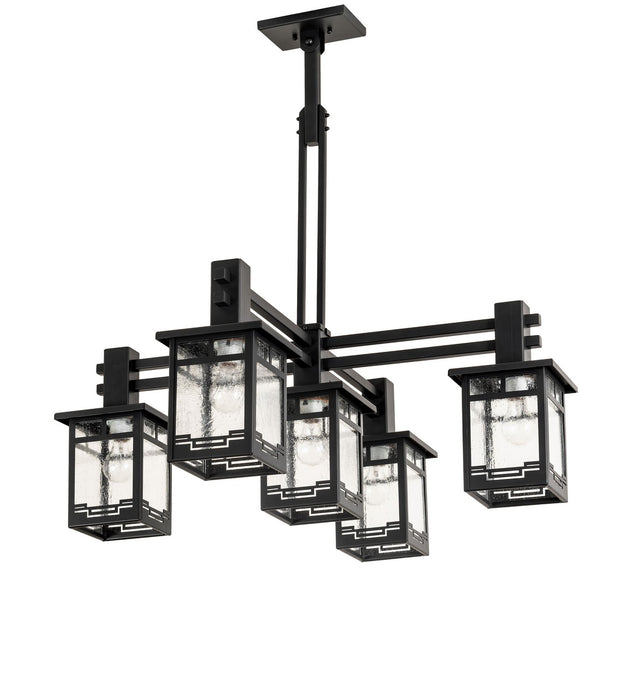 Meyda Tiffany - 273995 - Five Light Chandelier - Roylance - Solar Black