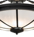 Meyda Tiffany - 275806 - Six Light Semi-Flushmount - Commerce - Textured Black