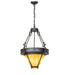 Meyda Tiffany - 276195 - Three Light Pendant - Nehring - Wrought Iron