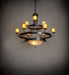 Meyda Tiffany - 276196 - 12 Light Chandelier - Nehring - Wrought Iron