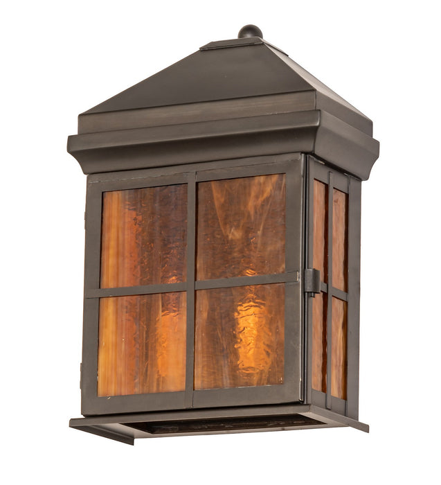 Meyda Tiffany - 276402 - Two Light Wall Sconce - Myles - Craftsman Brown