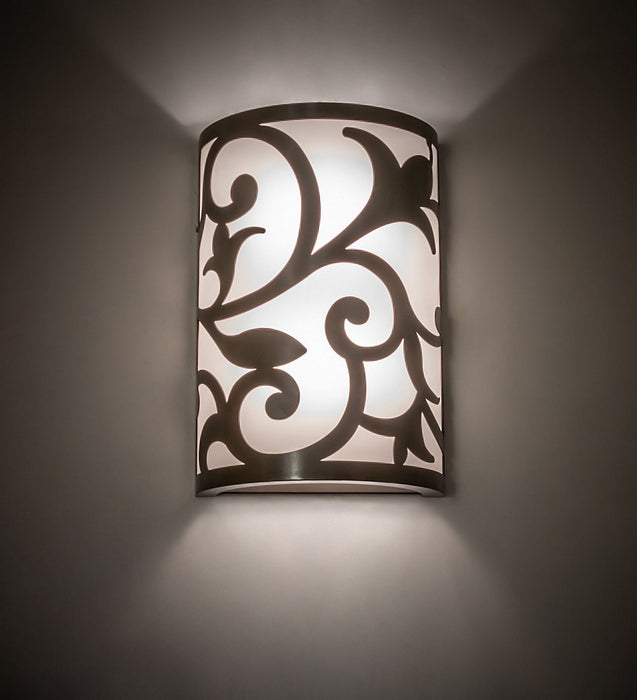 Meyda Tiffany - 276885 - Two Light Wall Sconce - Rickard - Rail Bronze