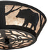 Meyda Tiffany - 65607 - Two Light Flushmount - Bear On The Loose - Textured Black