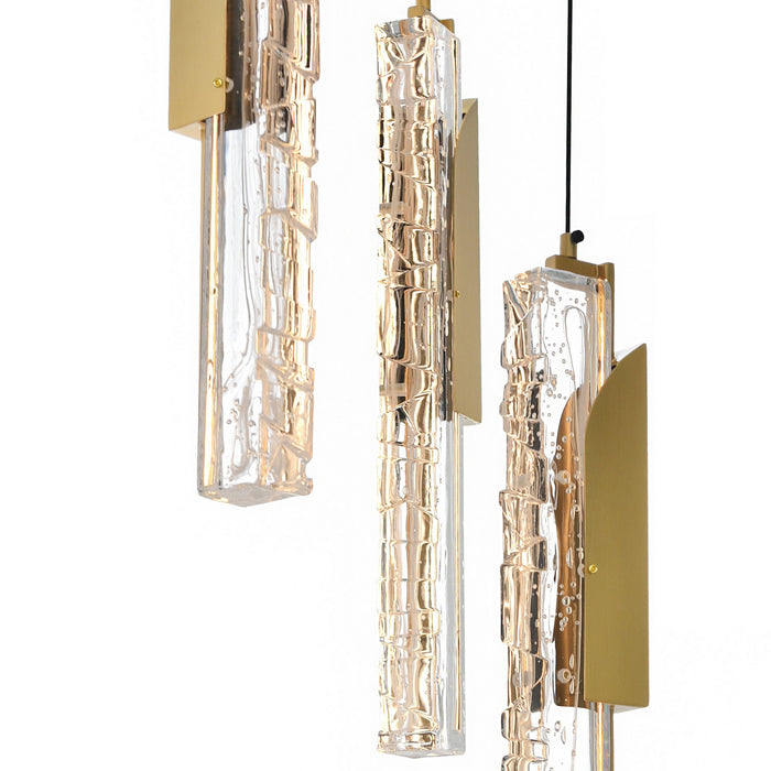 CWI Lighting - 1586P8-3-624 - LED Mini Pendant - Valira - Brass