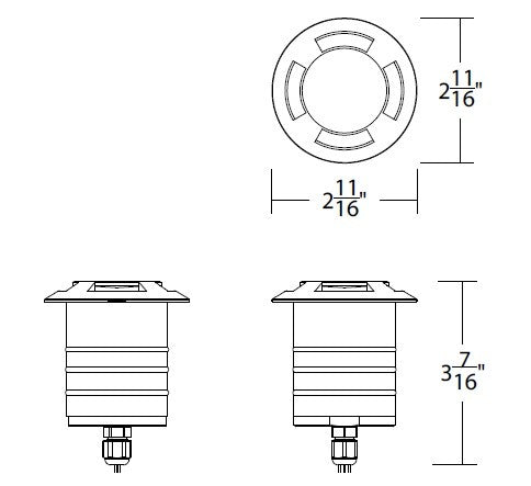 W.A.C. Lighting - 2101-CSSS - LED Landscape Indicator Light - Colorscaping - Stainless Steel
