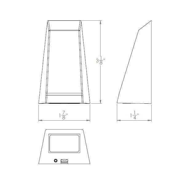 W.A.C. Lighting - 3041-30BBR - LED Deck and Patio Light - Trapezoid - Bronze on Brass