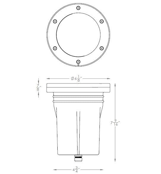 W.A.C. Lighting - 5034-30BZ - LED Inground Light - 5034 - Bronze on Aluminum