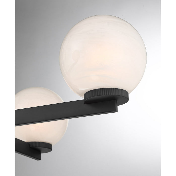 Meridian - M100123MBK - Four Light Chandelier - Matte Black