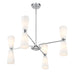 Meridian - M100126CH - Eight Light Chandelier - Chrome