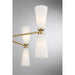 Meridian - M100126NB - Eight Light Chandelier - Natural Brass