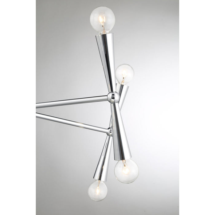 Meridian - M100128CH - Ten Light Chandelier - Chrome