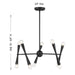 Meridian - M100128MBK - Ten Light Chandelier - Matte Black