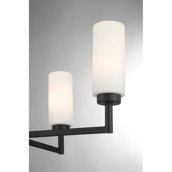 Meridian - M100129MBK - Four Light Chandelier - Matte Black