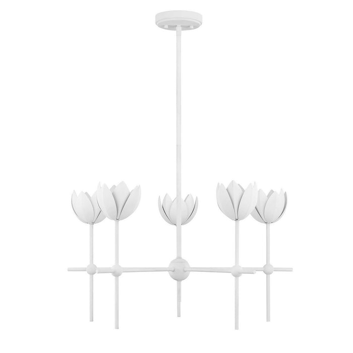 Meridian - M100131BQW - LED Chandelier - Bisque White