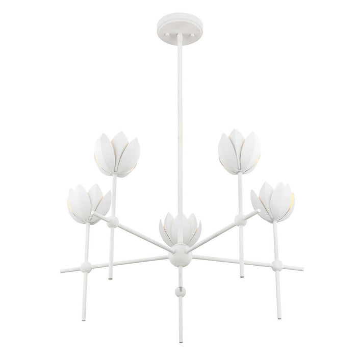 Meridian - M100131BQW - LED Chandelier - Bisque White