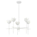 Meridian - M100131BQW - LED Chandelier - Bisque White