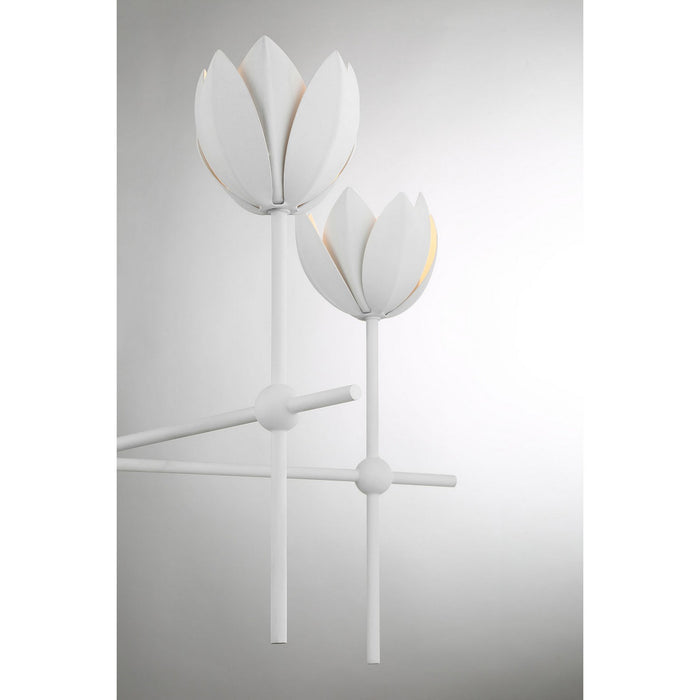 Meridian - M100131BQW - LED Chandelier - Bisque White