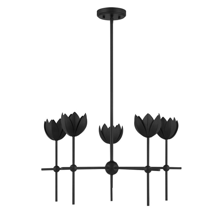 Meridian - M100131MBK - LED Chandelier - Matte Black