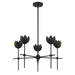 Meridian - M100131MBK - LED Chandelier - Matte Black