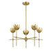 Meridian - M100131NB - LED Chandelier - Natural Brass