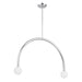 Meridian - M100132CH - LED Chandelier - Chrome