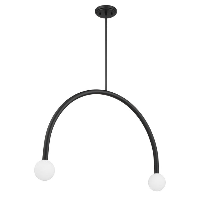 Meridian - M100132MBK - LED Chandelier - Matte Black