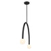 Meridian - M100132MBK - LED Chandelier - Matte Black