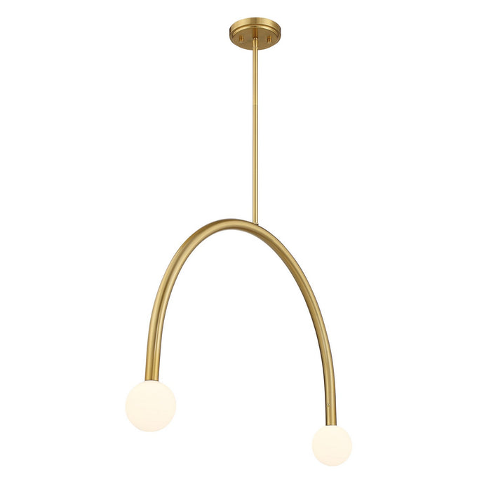 Meridian - M100132NB - LED Chandelier - Natural Brass