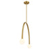 Meridian - M100132NB - LED Chandelier - Natural Brass