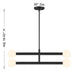 Meridian - M100133MBK - LED Chandelier - Matte Black