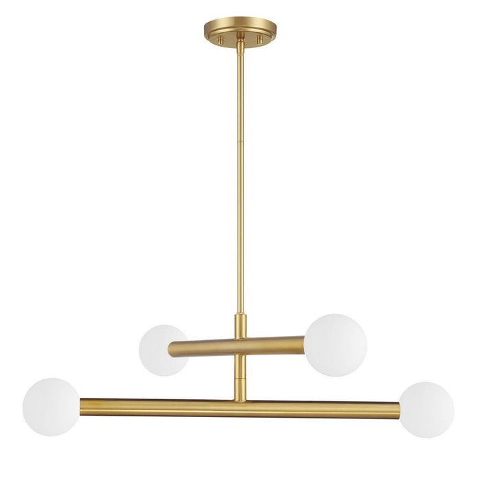 Meridian - M100133NB - LED Chandelier - Natural Brass