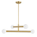 Meridian - M100133NB - LED Chandelier - Natural Brass