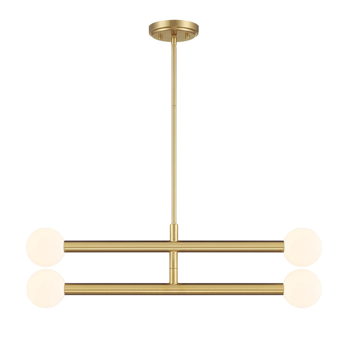 Meridian - M100133NB - LED Chandelier - Natural Brass