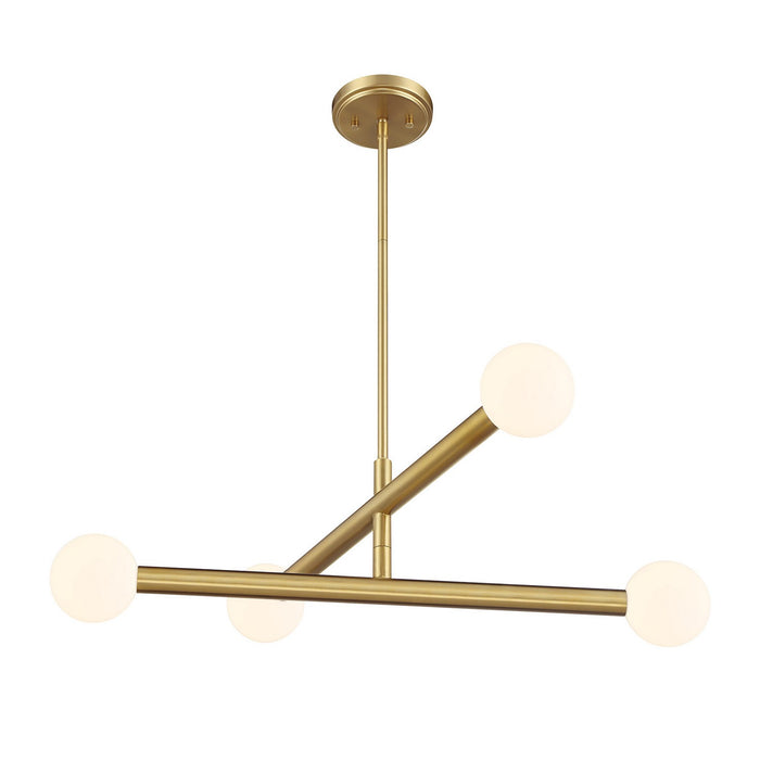 Meridian - M100133NB - LED Chandelier - Natural Brass