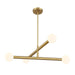 Meridian - M100133NB - LED Chandelier - Natural Brass