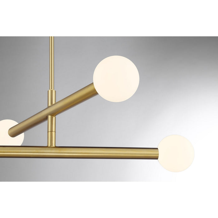 Meridian - M100133NB - LED Chandelier - Natural Brass