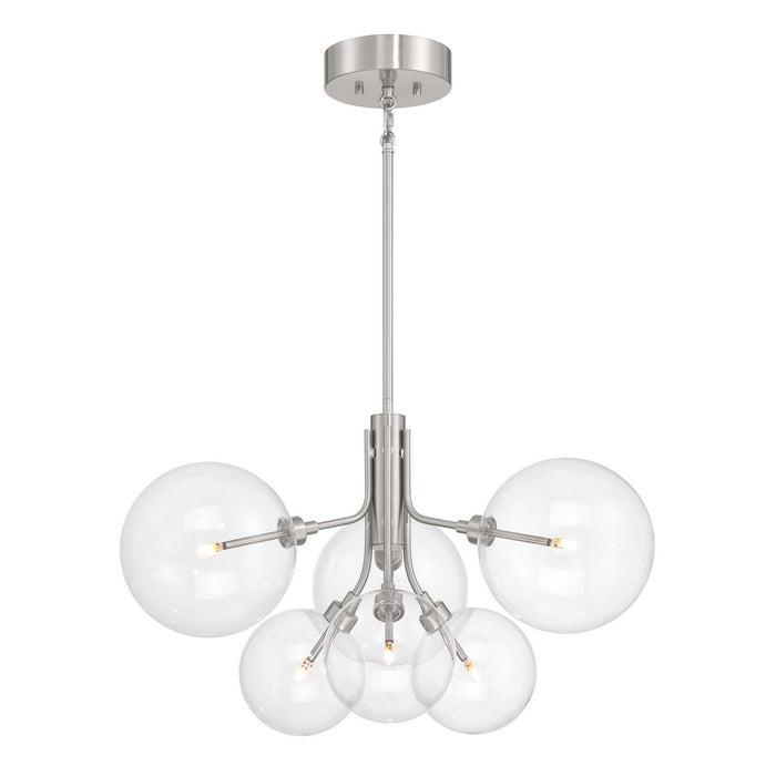 Meridian - M100135BN - LED Chandelier - Brushed Nickel