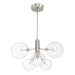 Meridian - M100135BN - LED Chandelier - Brushed Nickel