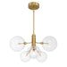 Meridian - M100135NB - LED Chandelier - Natural Brass