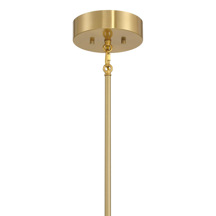 Meridian - M100135NB - LED Chandelier - Natural Brass