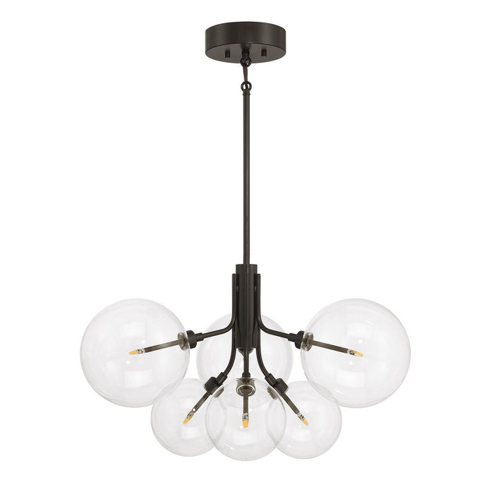 Meridian - M100135ORB - LED Chandelier - Oil Rubbed Bronze