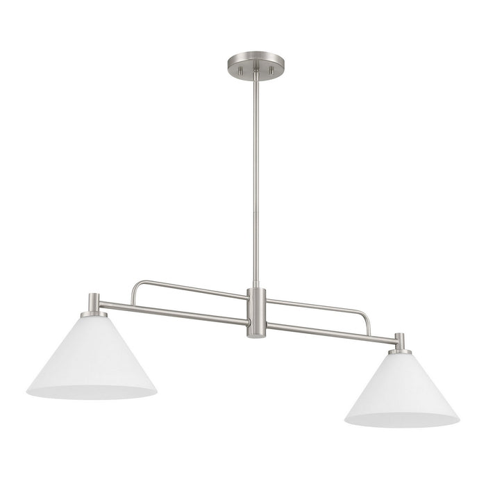 Meridian - M100136BN - Two Light Chandelier - Brushed Nickel